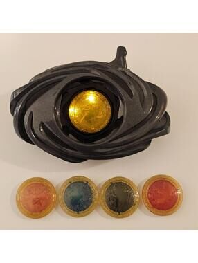 Power Rangers Morpher w/5 Power Coins Bandai 2016 Light/Sounds Belt Clip on Back